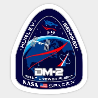 DRAGON CREW - SPACE X x NASA Sticker